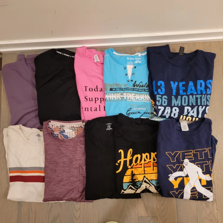 10pcs Lot Men Tshirt Size large XL thumbnail