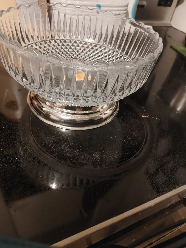 Genuine Lead Crystal Bowl - Made in England thumbnail