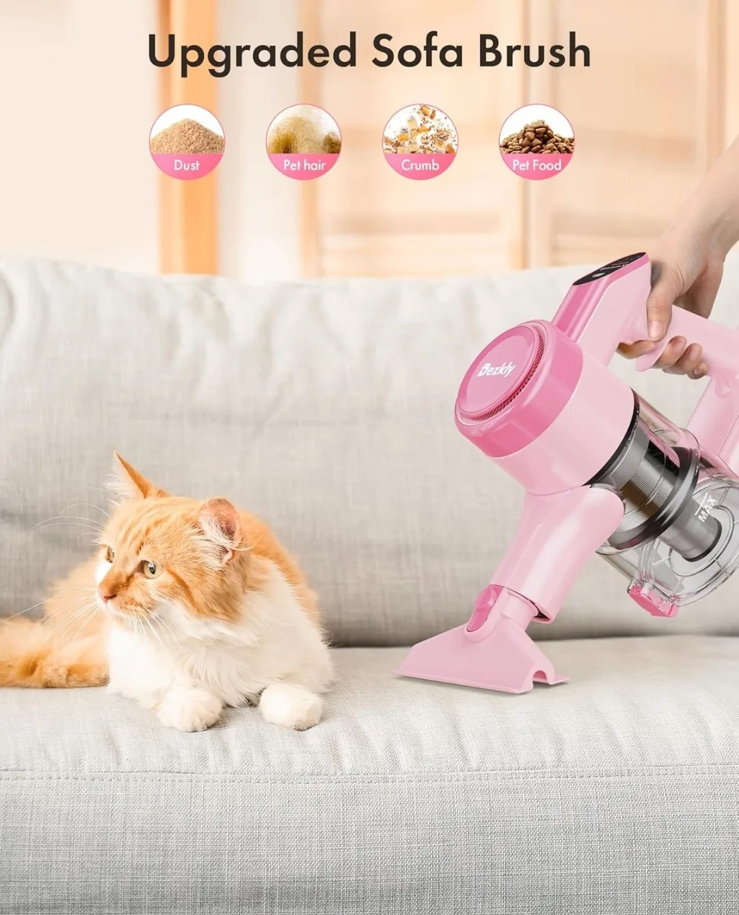 Dezkly Cordless Stick Vacuum - Pink thumbnail