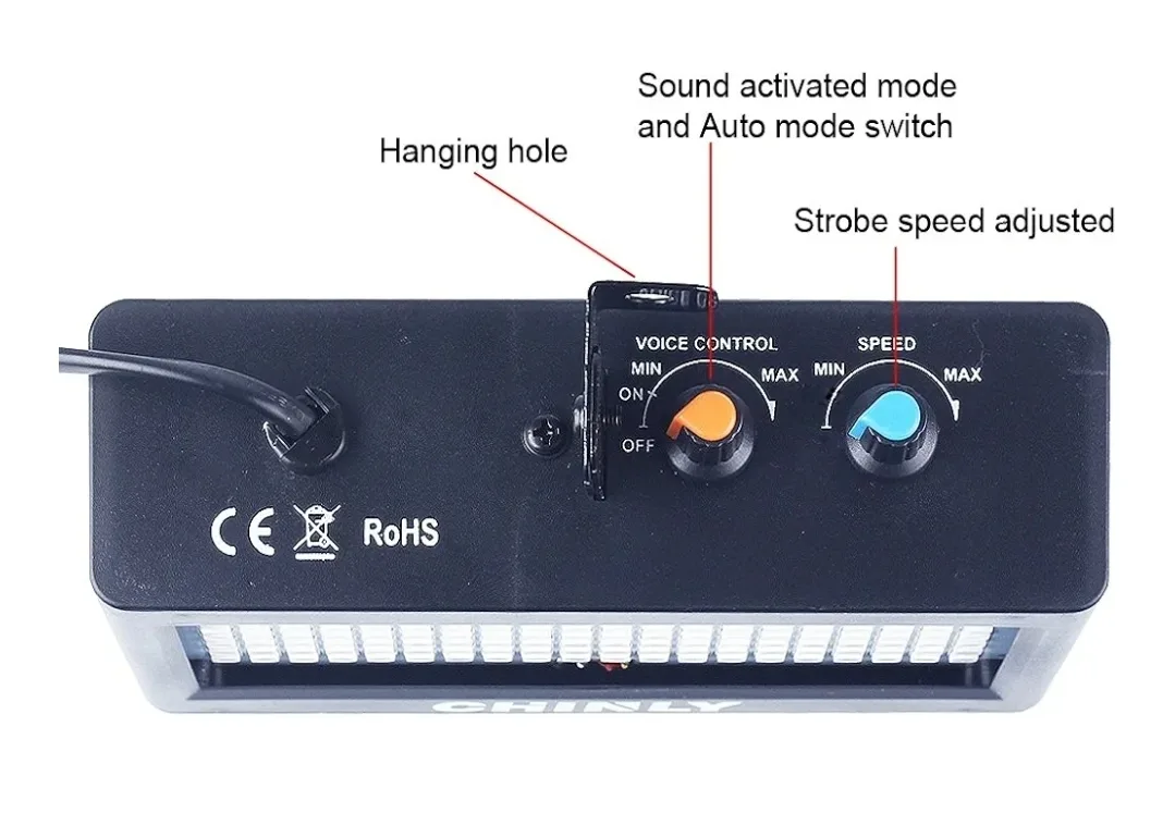Sound-Activated Stage Light RGB LED image indicator(4)
