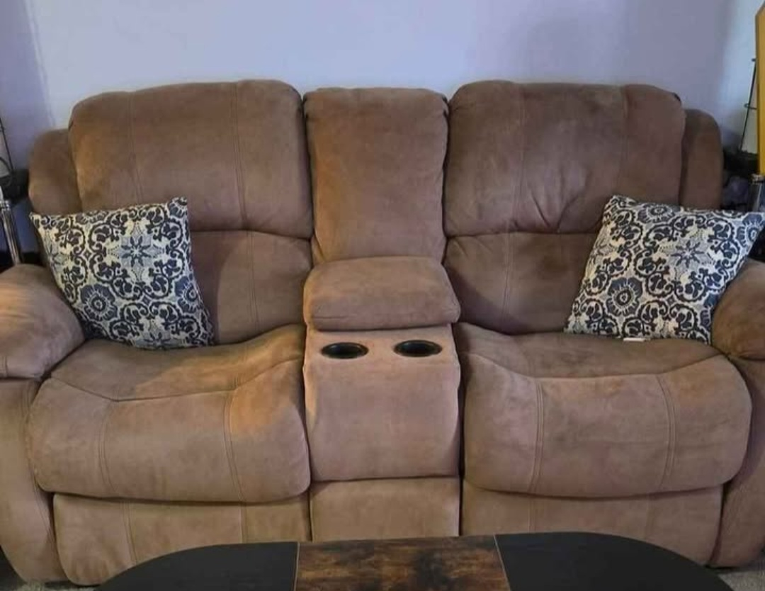 Brown Reclining Sofa Set - photo 5