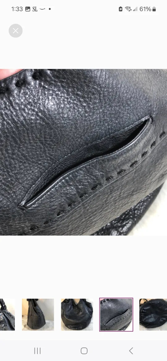 The Sak Black Leather Hobo Bag image indicator(5)