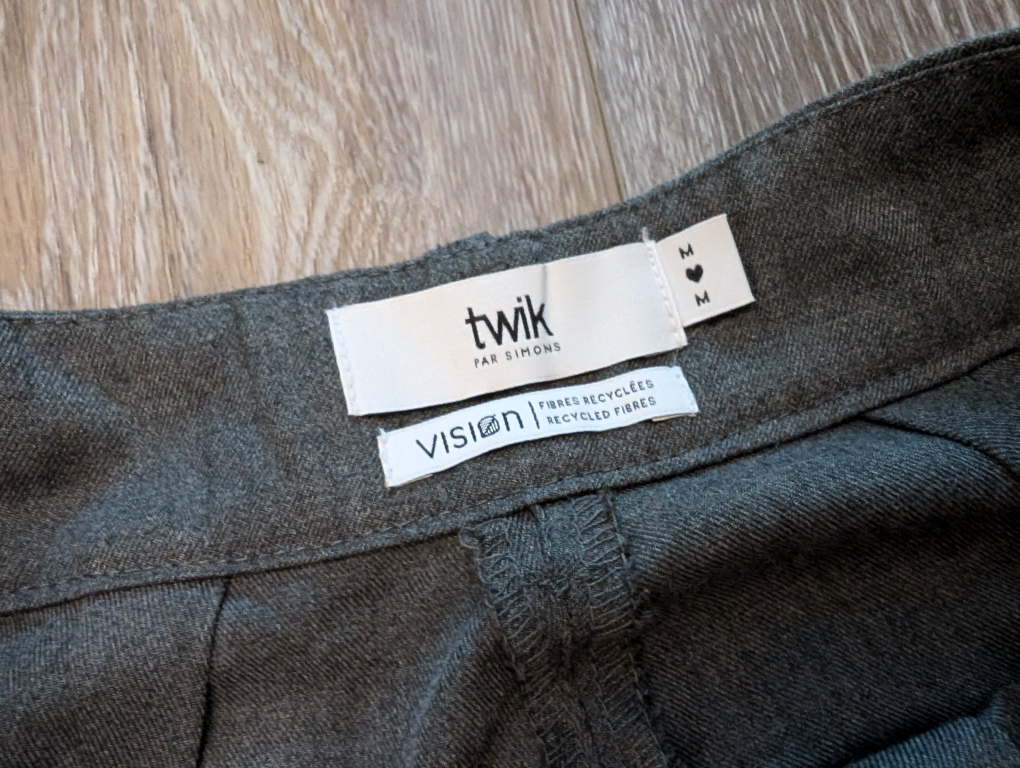 Twik Par Simons Grey Wide Leg Pants - Size M - photo 4