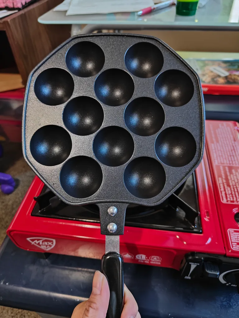 Max Portable Butane Stove with Takoyaki Pan & Fuel image indicator(7)