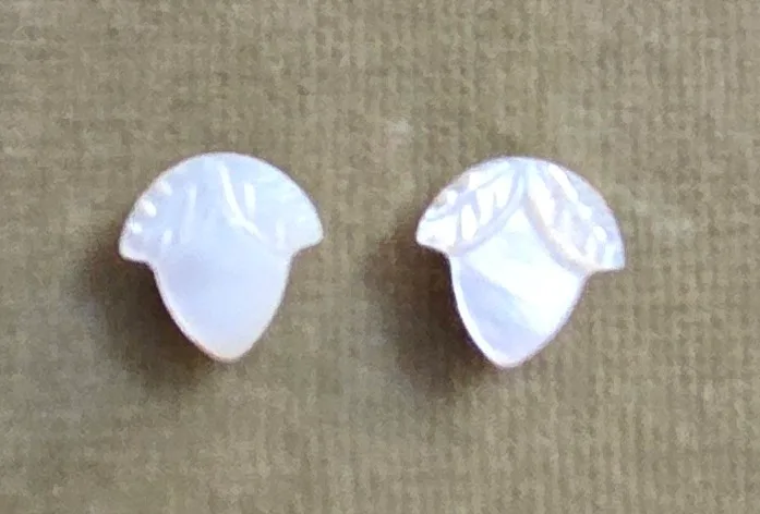 Mother of Pearl Acorn Earrings thumbnail