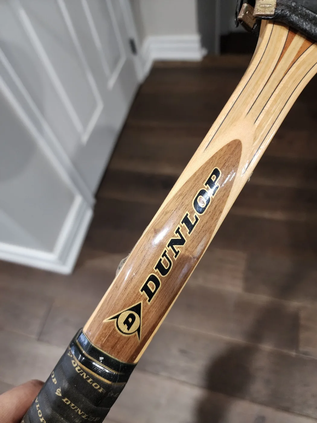 Vintage Dunlop Maxply McEnroe Wooden Tennis Racket image indicator(2)