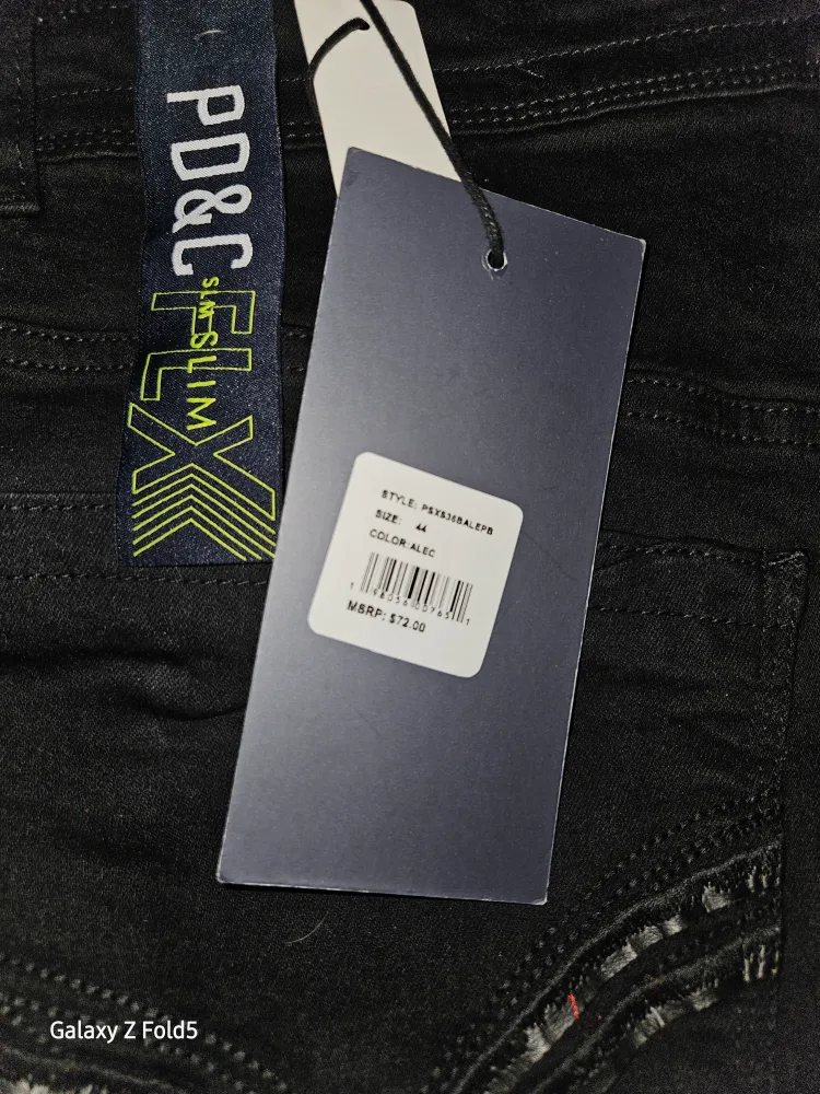 PD&C X Slim Fit Stretch Black Shorts - Size 44 image indicator(5)