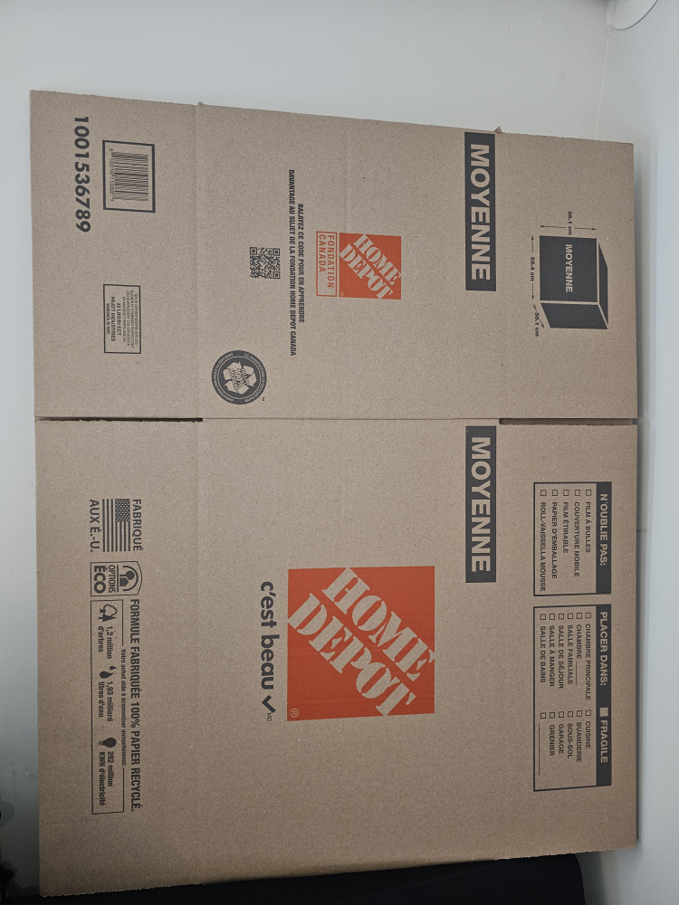 Home Depot Medium Moving Boxes