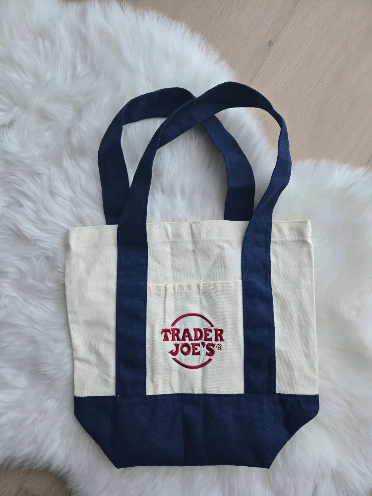 Trader Joe's Mini Canvas Tote Bag thumbnail