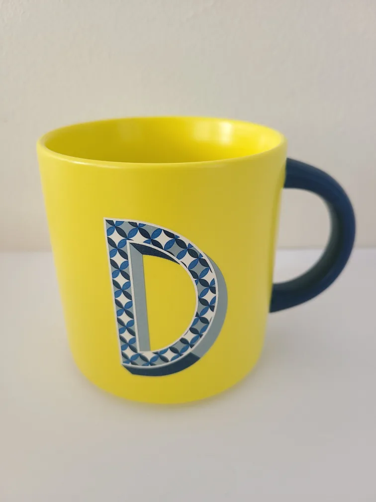 Indigo OUI Monogram "D" Mug 🇨🇦 thumbnail