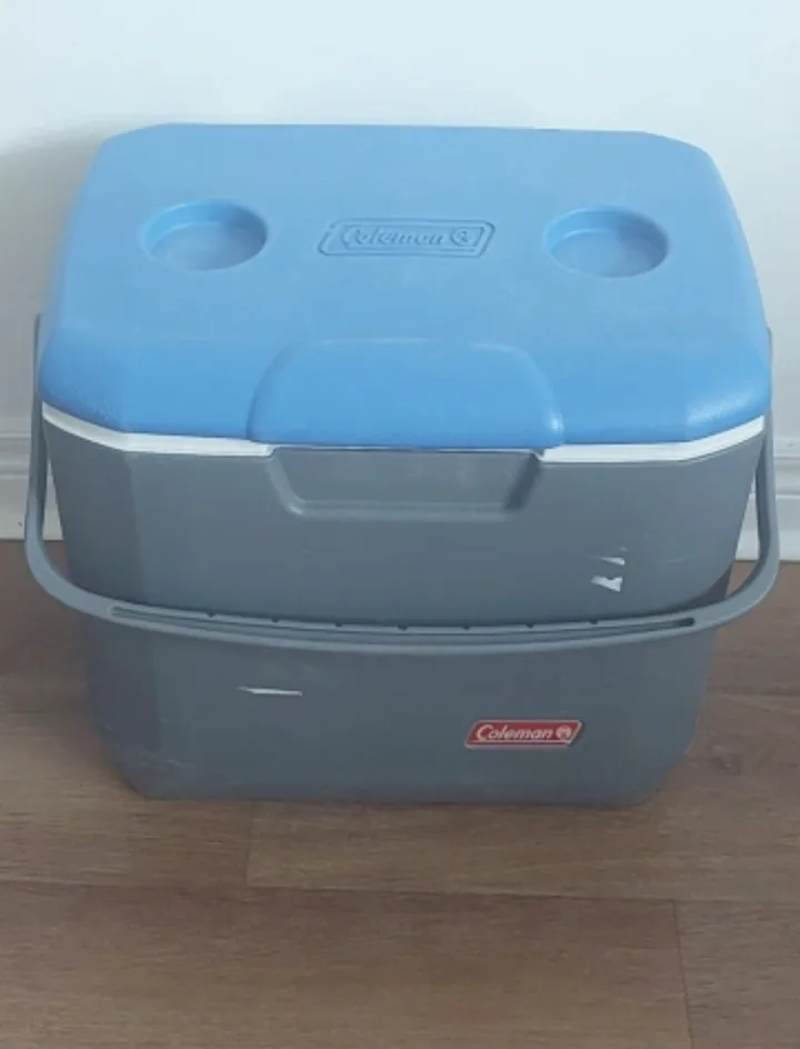 Large Coleman Cooler - Blue & Grey thumbnail