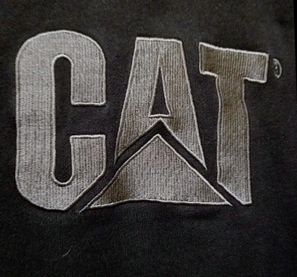 Caterpillar Hoodie Mens Large Black Construction Sweatshirt CAT - photo 5