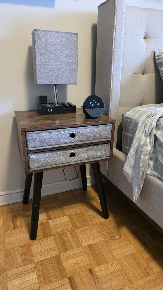 Nightstand with 2 Drawers set of 2