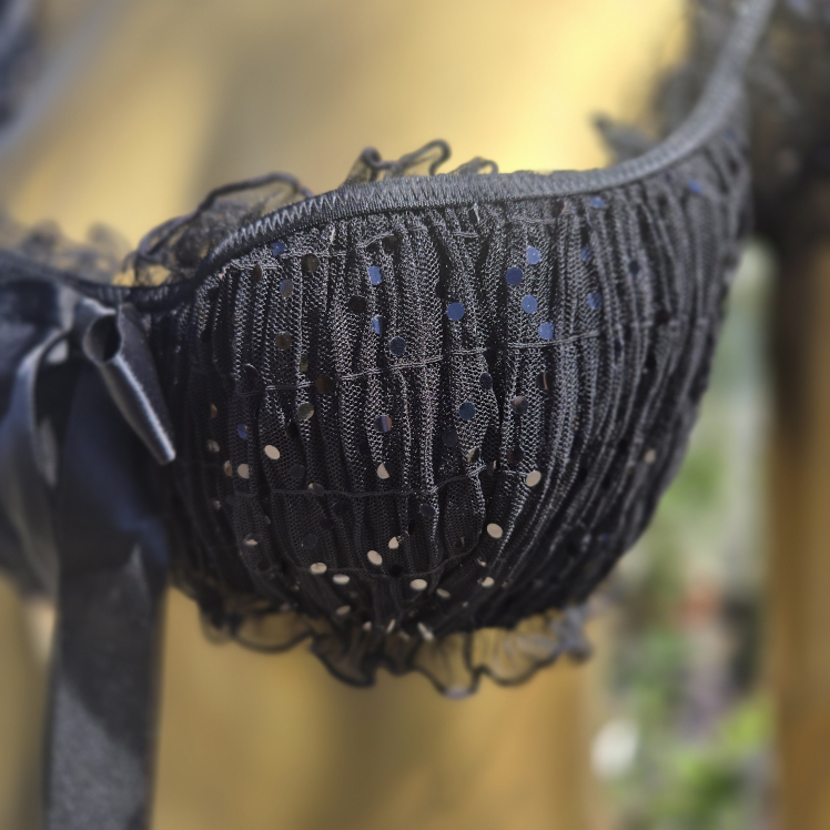 Vintage La Senza Black Lingerie Top - Size L/G - photo 3