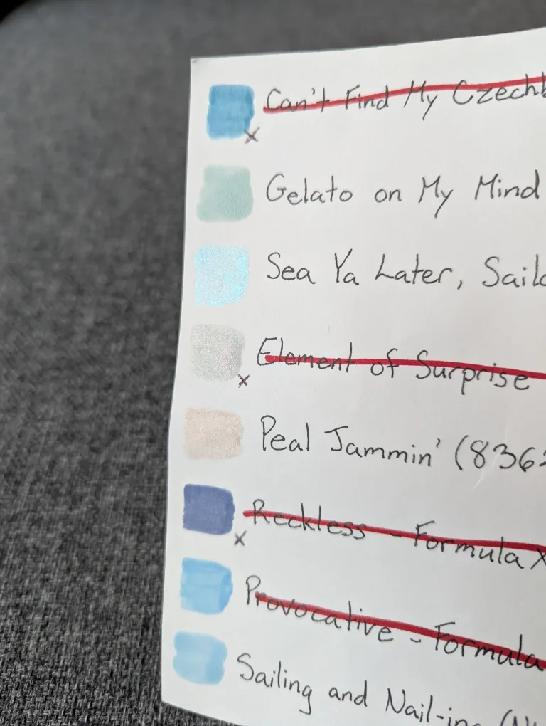 Nail Polish $5 each or $20 for 5 (Blues) image indicator(3)