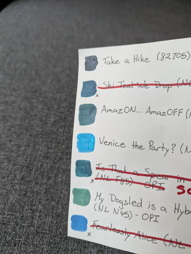 Nail Polish $5 each or $20 for 5 (Blues) image indicator(6)