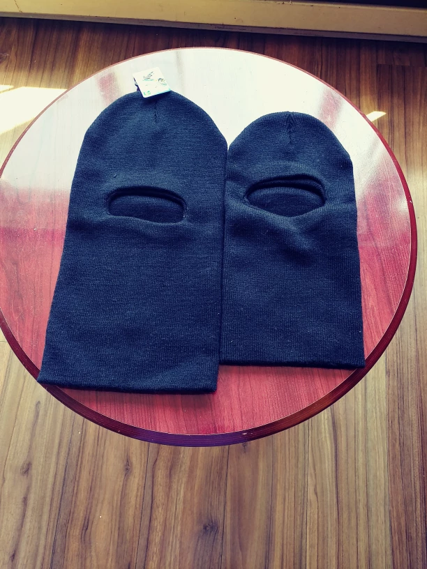 Two Black Balaclavas - One Size..new one
