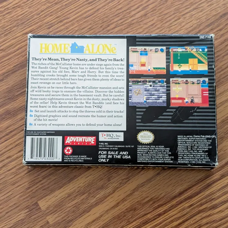 SNES Home Alone Game complete image indicator(3)