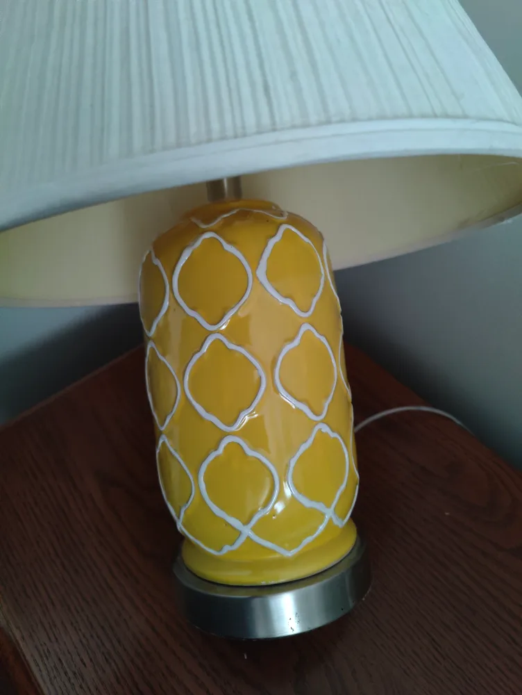 Yellow Ceramic Table Lamp thumbnail