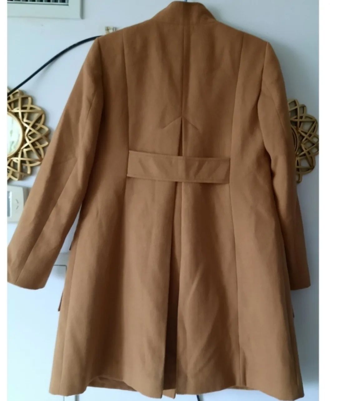 New! Tan Wool Blend Coat image indicator(2)