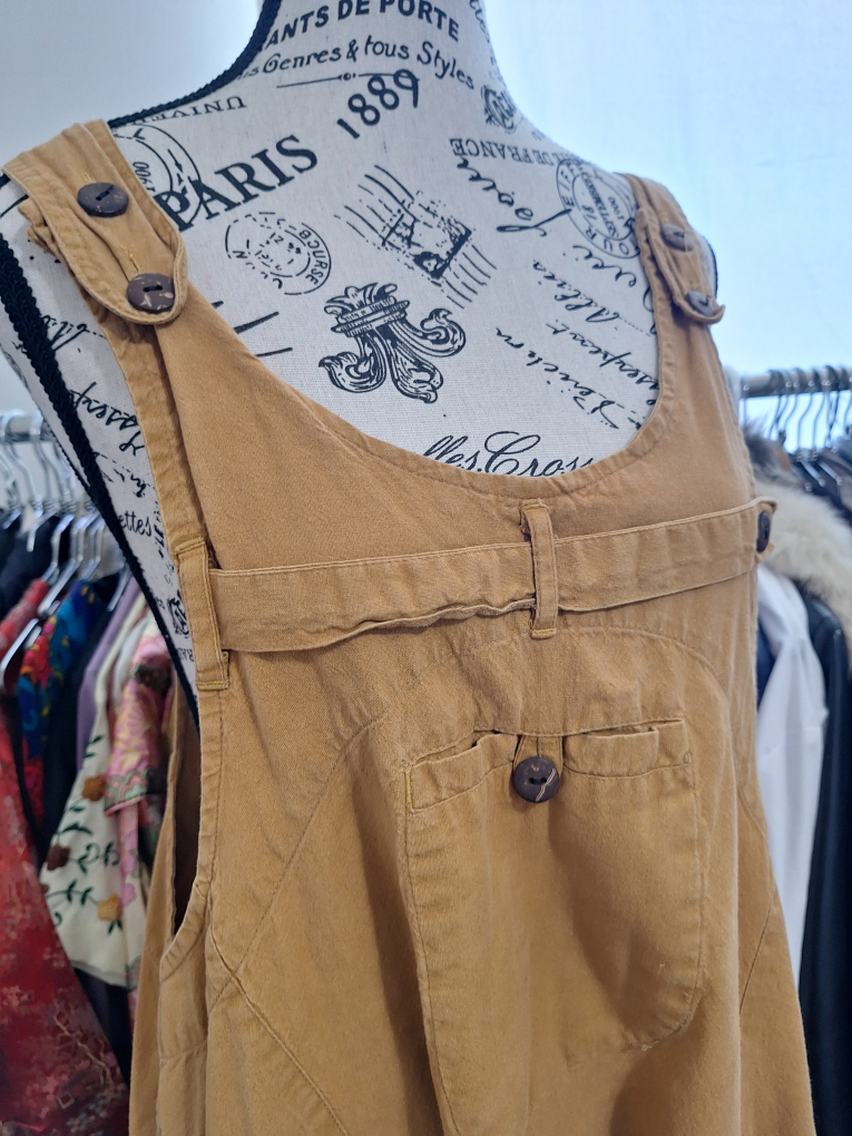 Tan Corduroy Jumpsuit