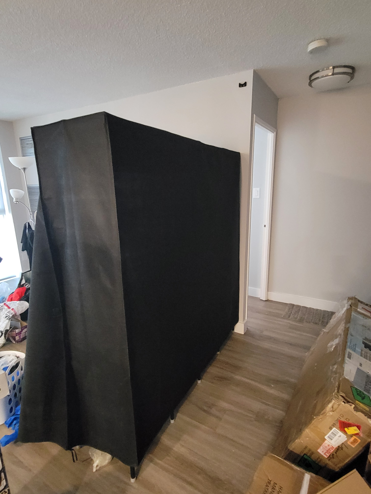 Portable Closet Organizer Wardrobe - Black - photo 3