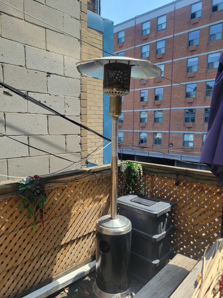 Patio Heater - Black and Silver