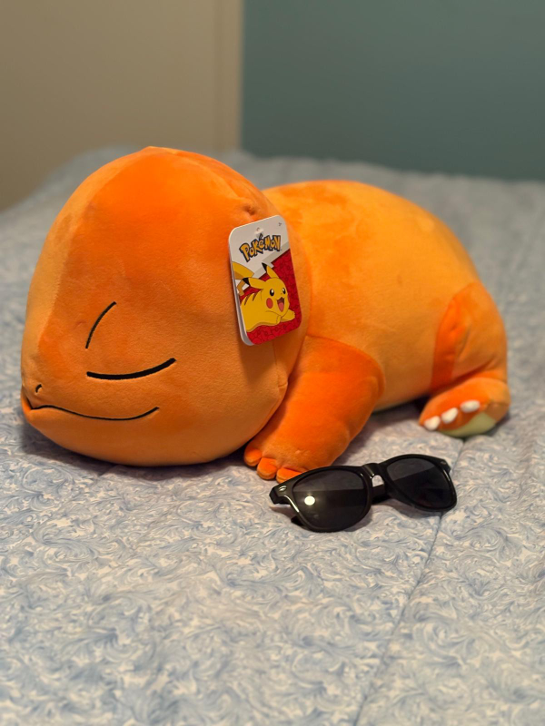 18" Sleeping Charmander Pokémon Plush (new with tags) - photo 2