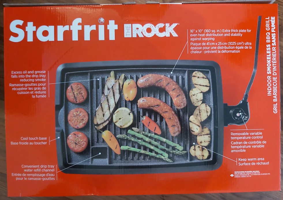 🇨🇦Brand new The Rock Indoor Smokeless BBQ Grill thumbnail