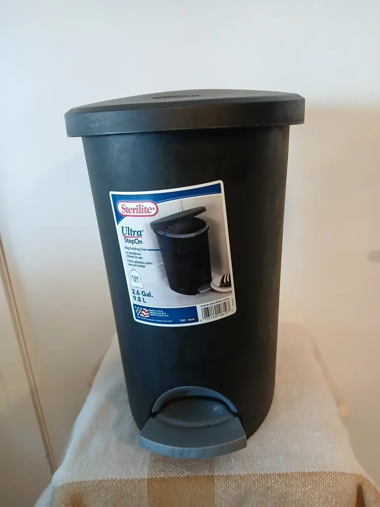 9.8Lt Sterilite Ultra StepOn Trash Can Available. Firm price. thumbnail