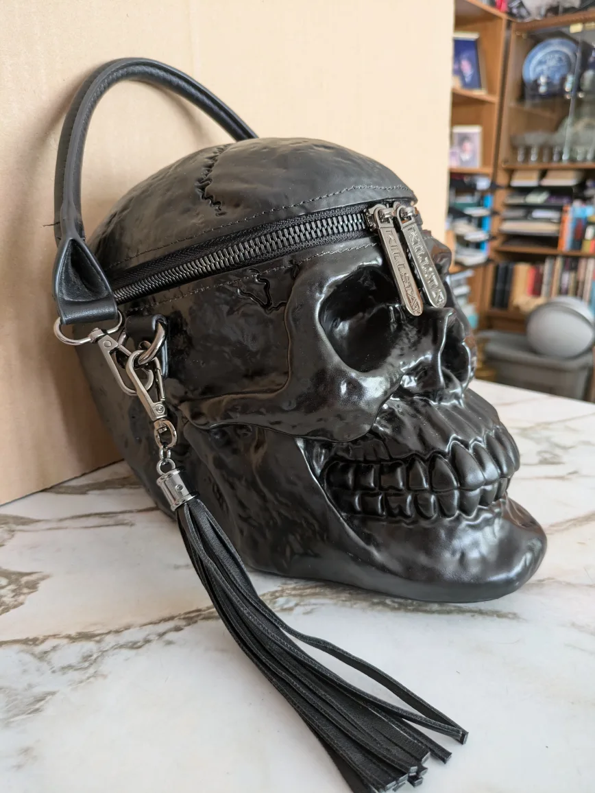 Killstar Skull Handbag  , Goth Girl Purse . image indicator(3)