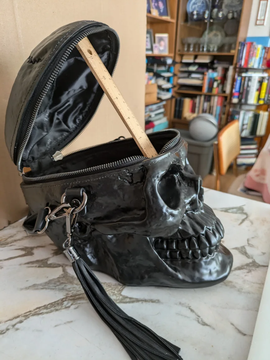 Killstar Skull Handbag  , Goth Girl Purse . image indicator(5)