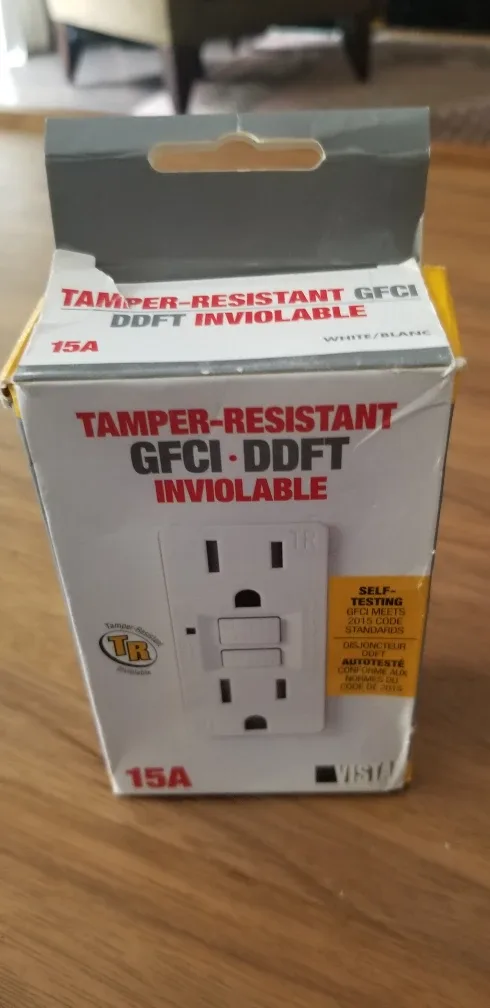 New Vista 15A Tamper-Resistant GFCI Outlet thumbnail
