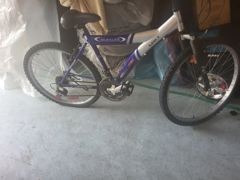 Sportek Mudslide Mountain Bike - Blue & Silver thumbnail