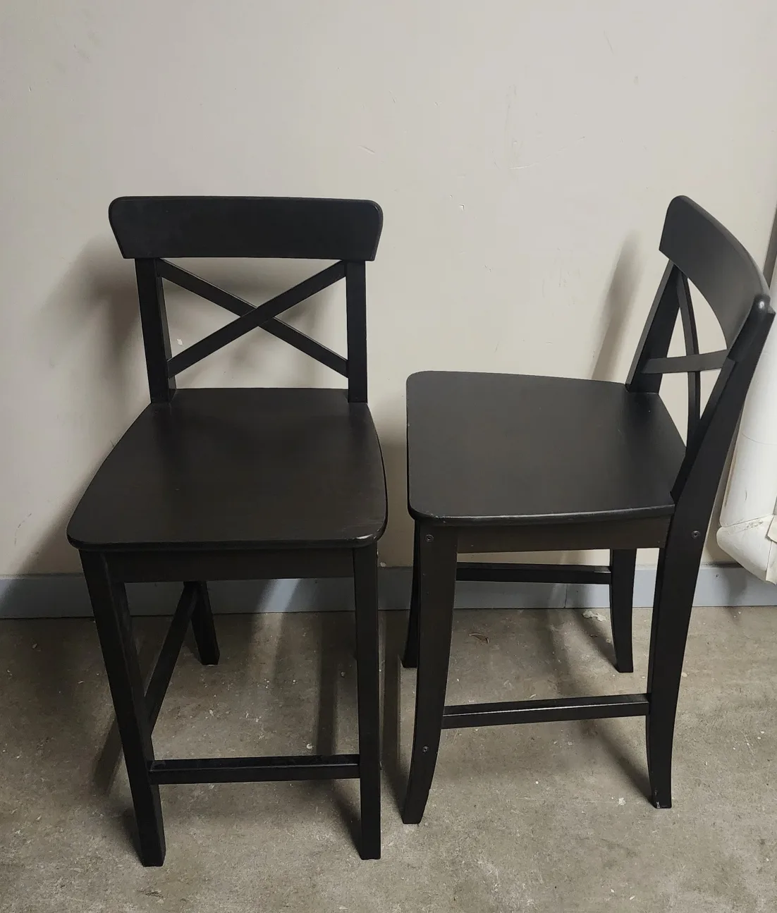 IKEA Bar Stools - Black thumbnail