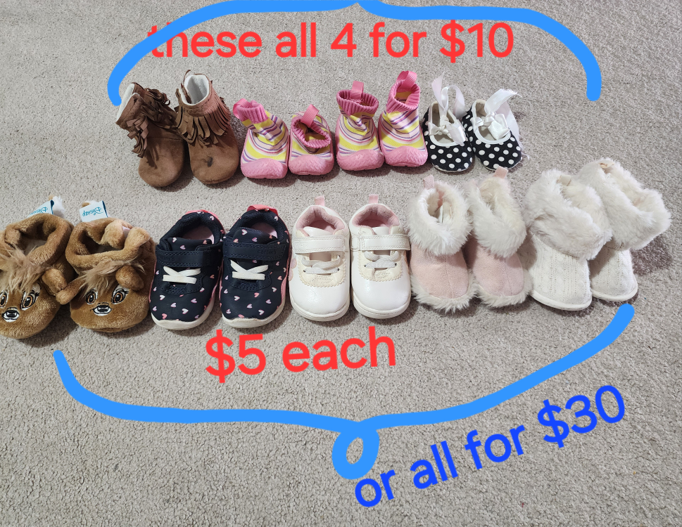 Baby Shoes - Various Brands & Sizes