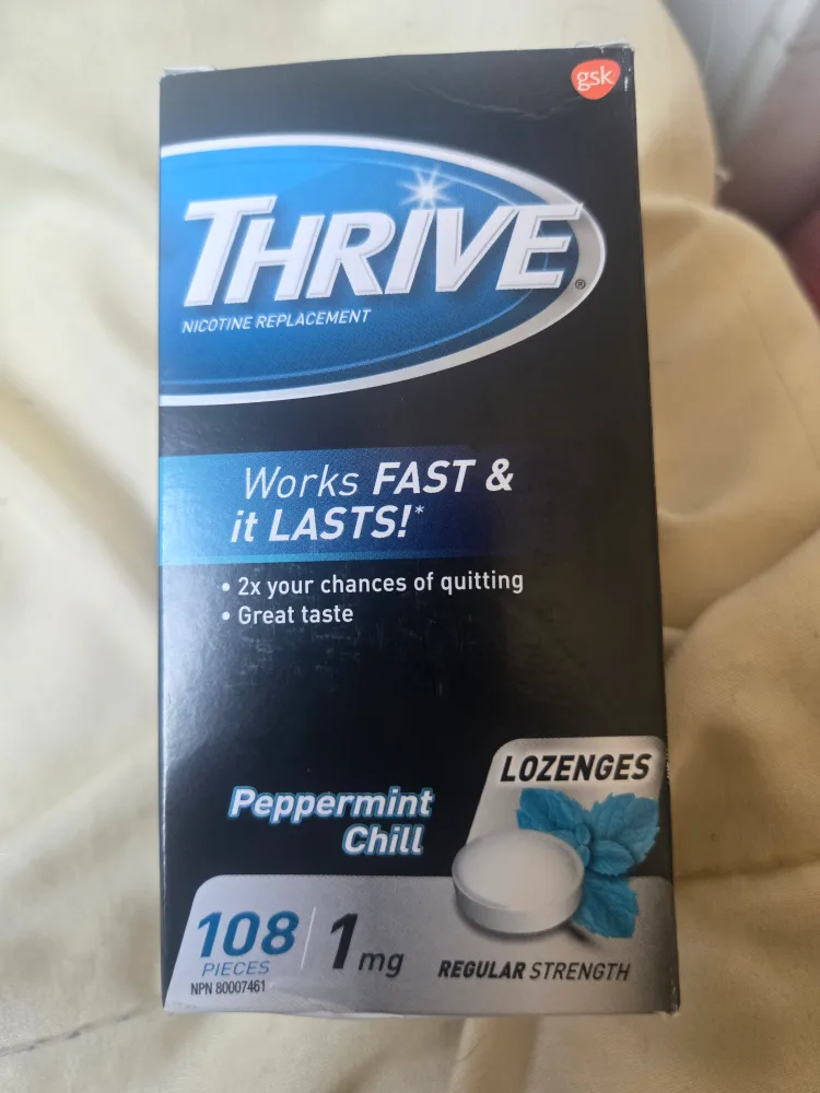 Thrive Nicotine Replacement Lozenges - Peppermint Chill thumbnail