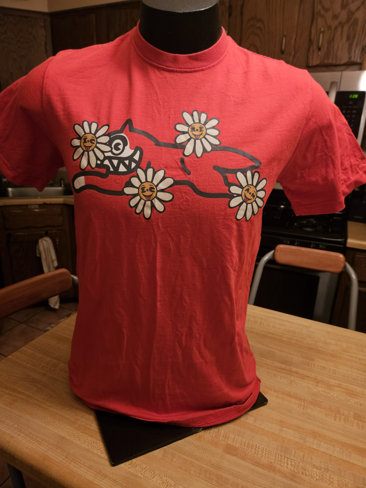 Icecream Red Graphic T-Shirt Size S