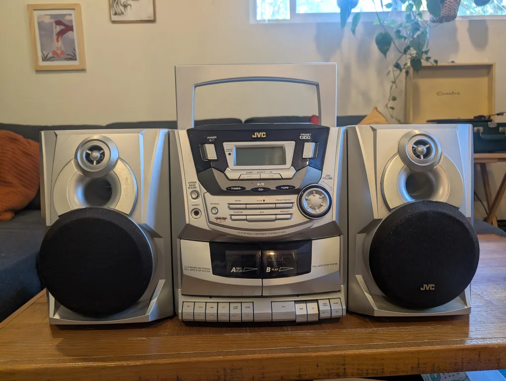 JVC PC-X250 Vintage Boombox Portable CD System thumbnail