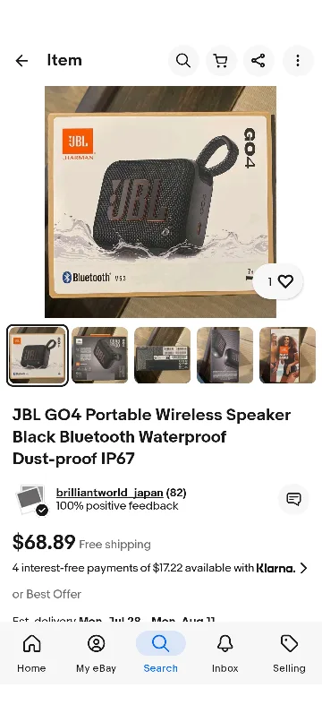 JBL GO4 Portable Wireless Speaker - Black image indicator(2)