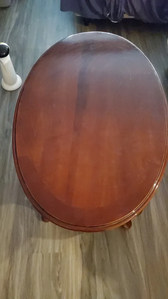 Oval Wooden Coffee Table thumbnail
