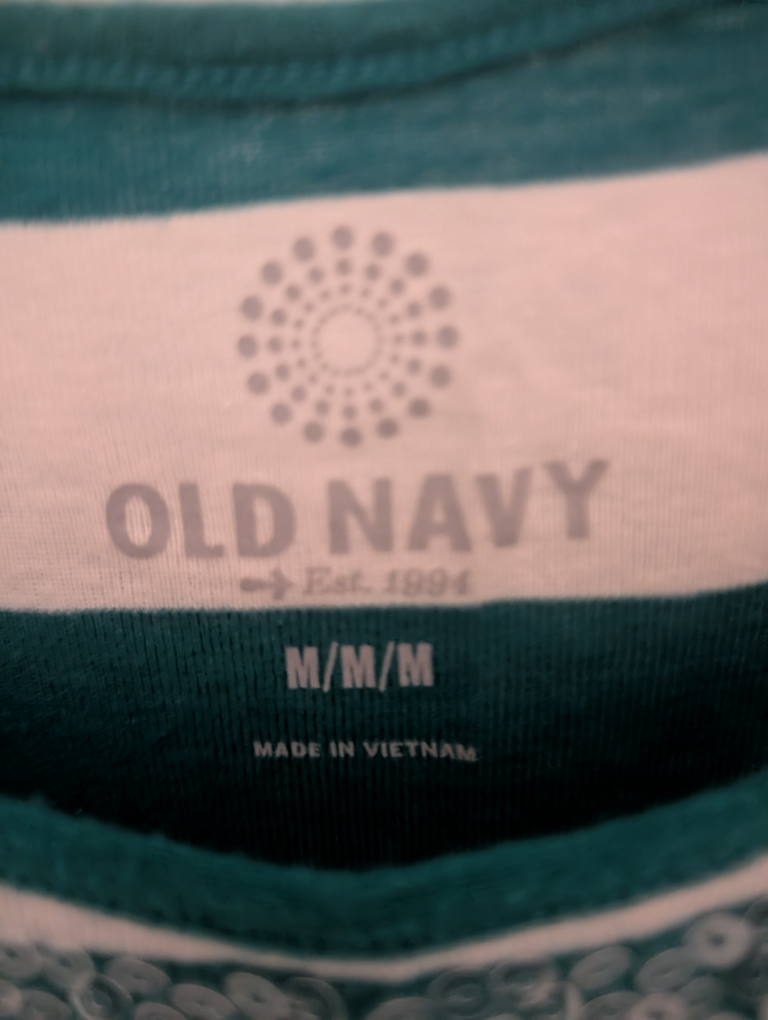 Old Navy Sequin Striped Tank Top - M - photo 2