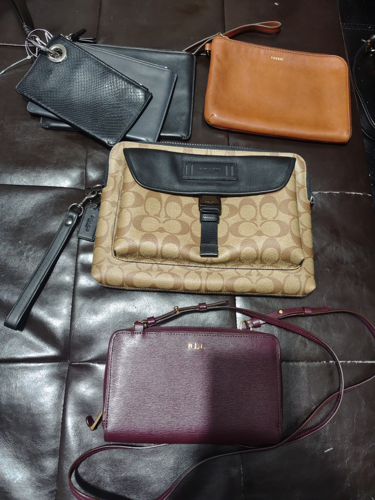 Fossil, Coach, RLL Pouches and Wallets