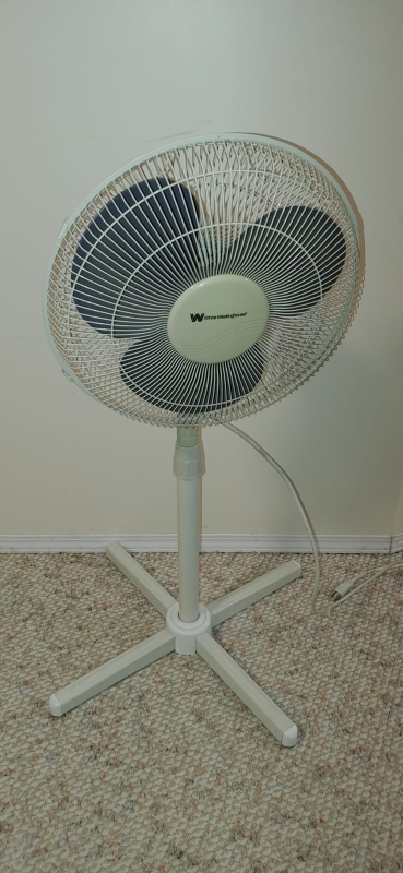 White Westinghouse Stand Fan