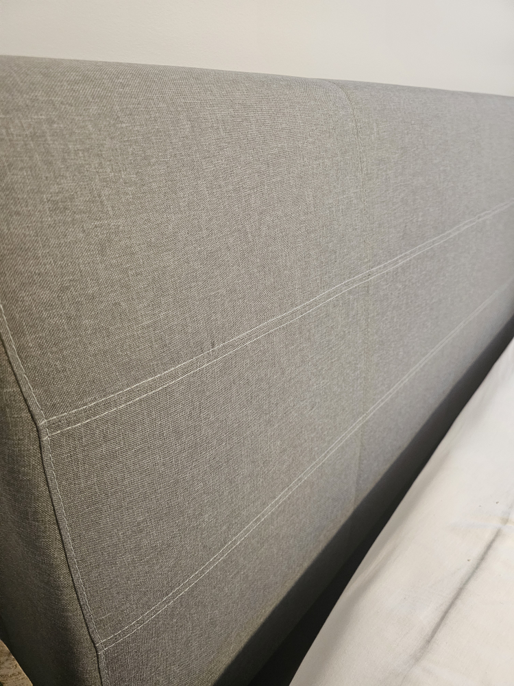 Queen Size Grey Upholstered Bed Frame - photo 5