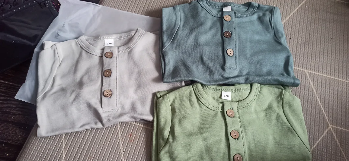 New Baby Rompers 0-3M (Set of 3) image indicator(5)