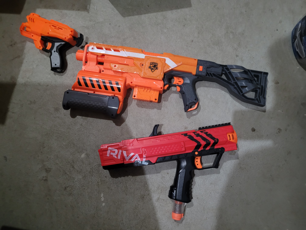Nerf Rival & Elite Blasters + Darts