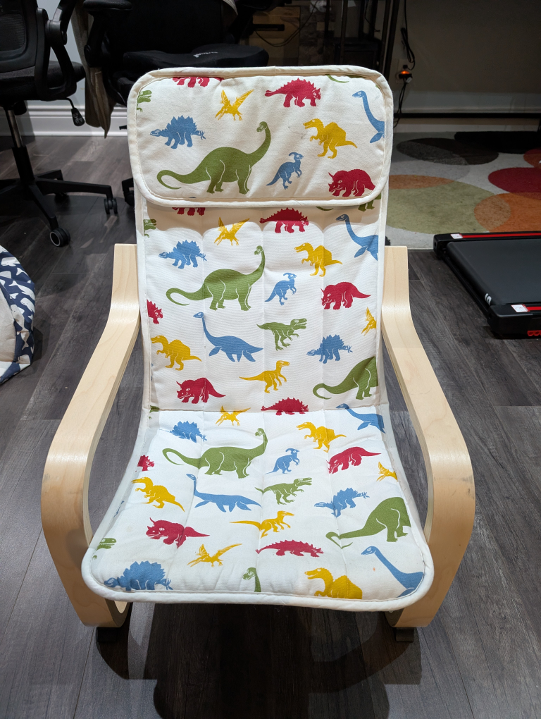 IKEA Poang Kids Armchair - Dinosaur Print