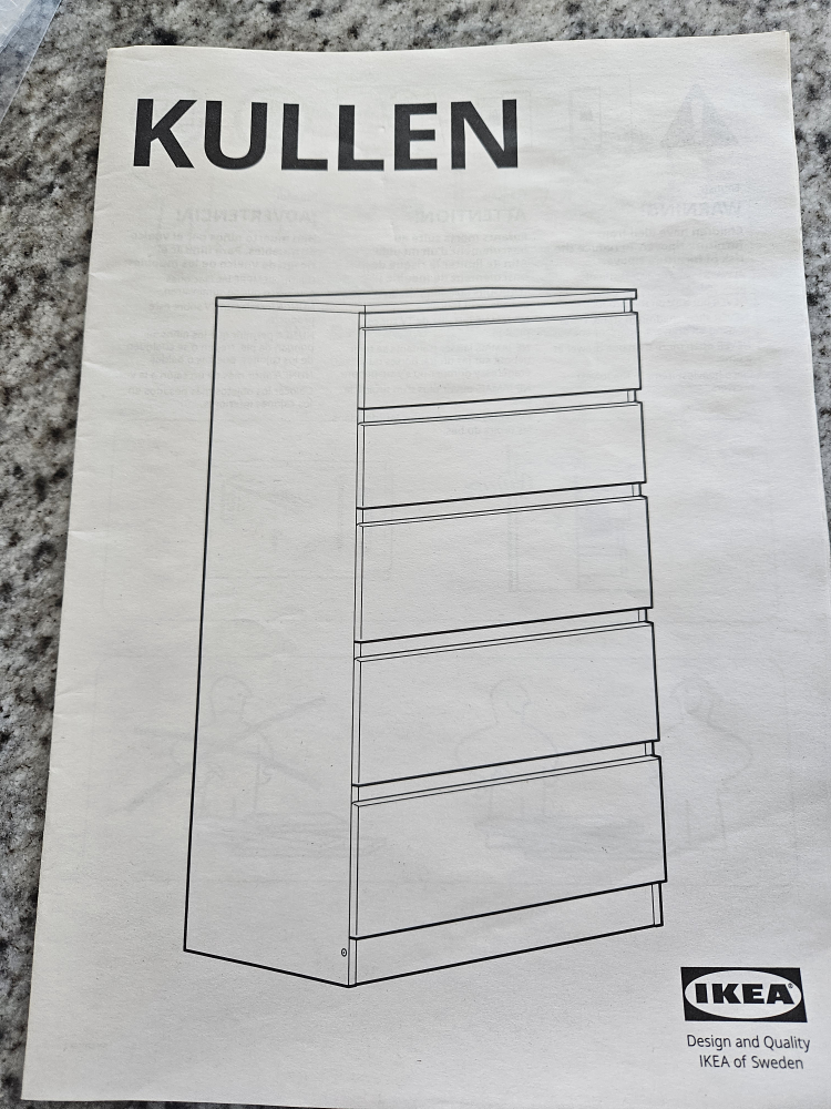 IKEA Kullen 5-Drawer Chest - White