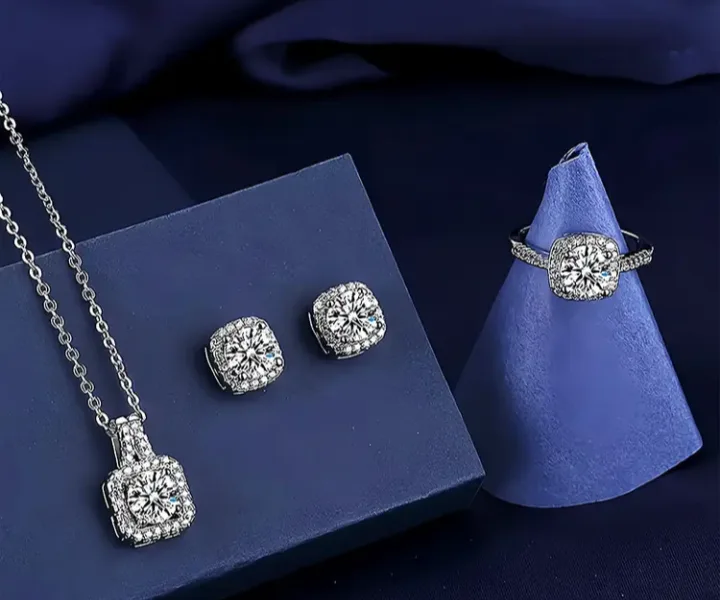 Jewelry Set: Necklace, Ring & Earrings thumbnail